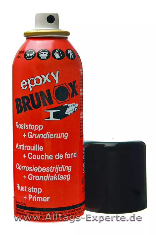 BRUNOX Roststopp + Grundierung, 2in1, 1 Liter + Rostumwandler &  Grundierer-Spray, 2in1, 400mL